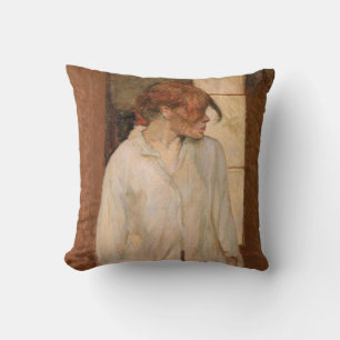 Coussin Toulouse-Lautrec - A Montrouge, Rosa La Rouge