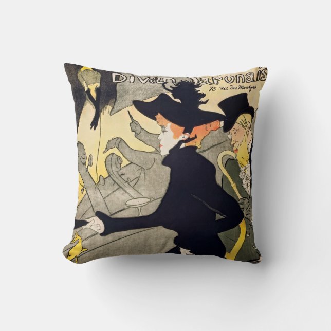 Coussin Toulouse-Lautrec - Divan Japonais (Recto)