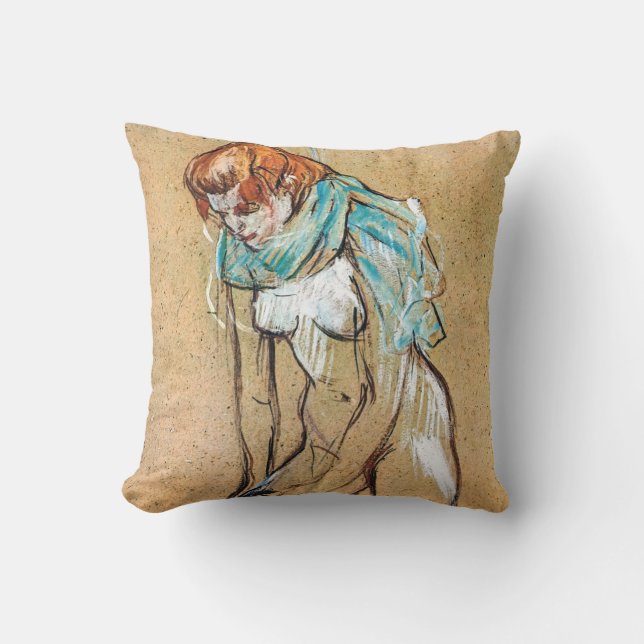 Coussin Toulouse-Lautrec - Femme qui tire son bas (Recto)