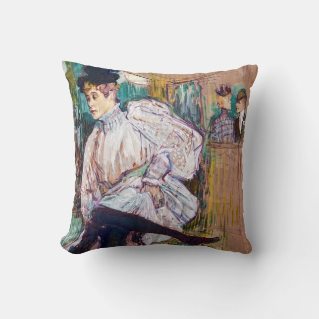 Coussin Toulouse-Lautrec - Jane Avril Dancing (Recto)