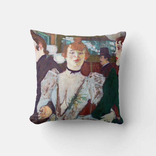 Coussin Toulouse-Lautrec - La Goulue Arrivée à la Rouge (Recto)