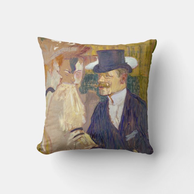 Coussin Toulouse-Lautrec - L'Anglais au Rouge (Recto)