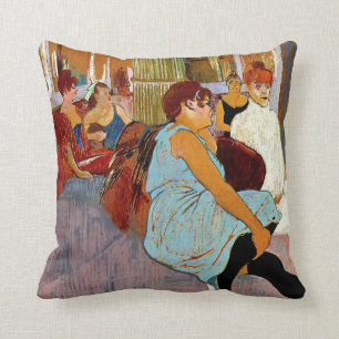 Coussin Toulouse-Lautrec - Le Salon de la rue des Moulin