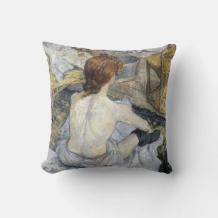 Coussin Toulouse-Lautrec - Rousse / Toilettes