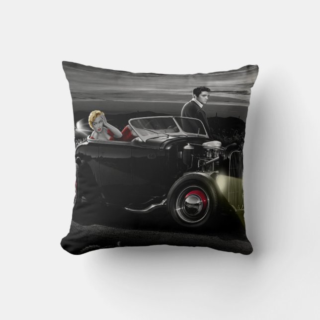 Coussin Tour B&W de joie (Recto)