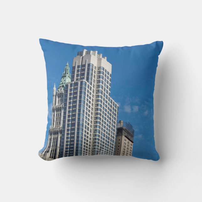 Coussin Tour Barclay Manhattan New York City (Recto)