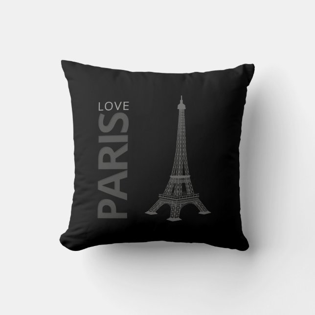 Coussin Tour Eiffel adorable de Paris | d'amour (Recto)