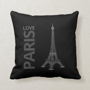 Coussin Tour Eiffel adorable de Paris   d'amour
