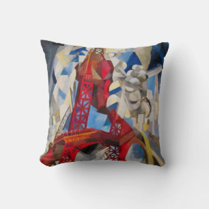 Coussin Tour Eiffel Delaunay Cubiste Abstraite peinture