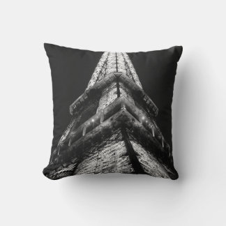 Coussin Tour Eiffel Noir Blanc Paris Voyage Français