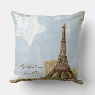 Coussin Tour Eiffel Paris Accueil France Thon français