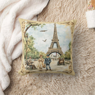 Coussin Tour Eiffel Parisien Paris