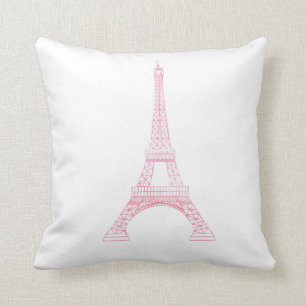 Coussin Tour Eiffel rose