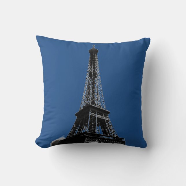 Coussin Tour Eiffel vintage Paris Travel (Recto)