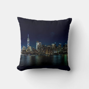Coussin Tour Skyscraper New York City Nuit USA Amérique