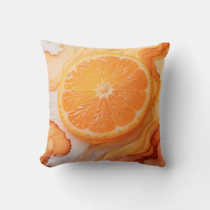 Coussin Tourbillon Citron Tranche d'Orange