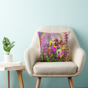Coussin Tourbillon de Pansies......