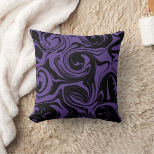 Coussin Tourbillon en marbre rouge et noir