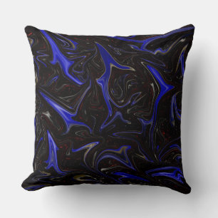 Coussin "Tourbillon Galactique : La bille de l'espace bleu