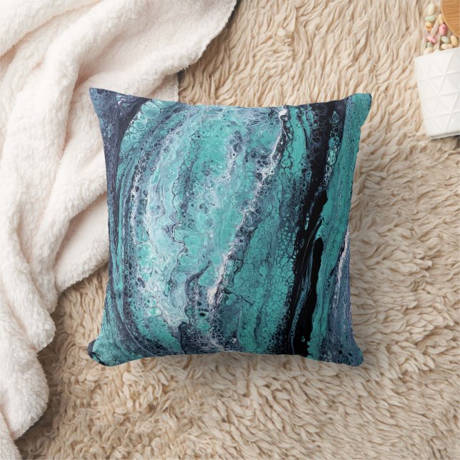 Coussin Tourbillon Vert Noir (Couverture)