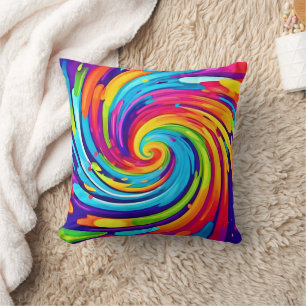 Coussin Tourbillon vibrant dans un tourbillon artistique