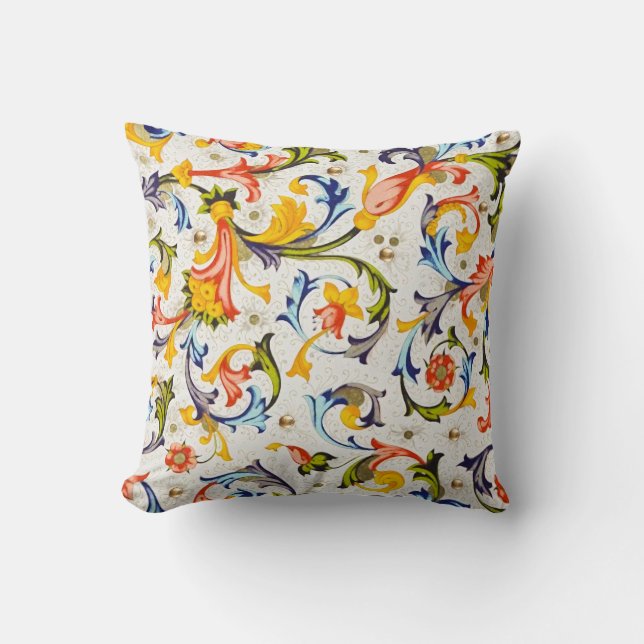 COUSSIN TOURBILLONS FLORAUX DE LA RENAISSANCE FLORENTINE,F (Recto)