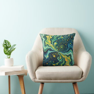 Coussin Tourbillons Galactiques en Couleurs Vives 1