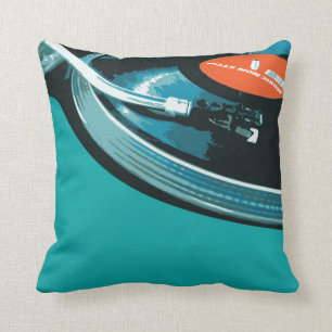 Coussin Tourne-disque de musique vinyle