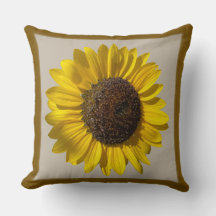 Coussin tournesol