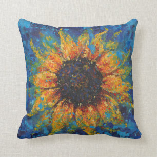 Coussin Tournesol abstrait