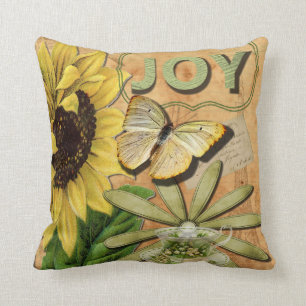 Coussin Tournesol et Tour Eiffel