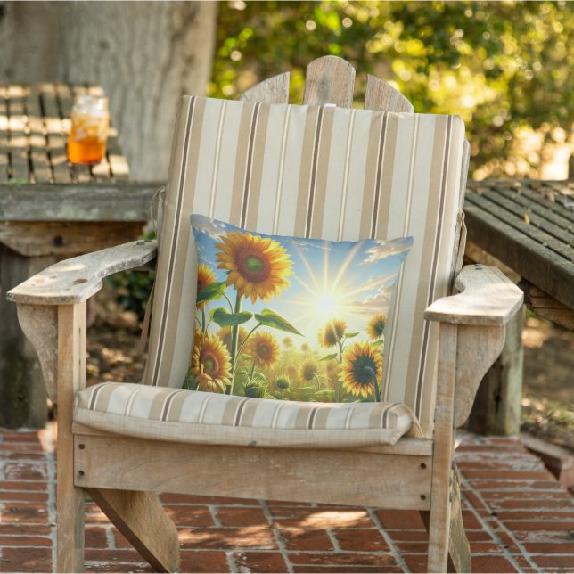 Coussin Tournesol Golden Embrick (Chaise)