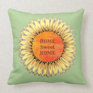 Coussin Tournesol Home Sweet Home