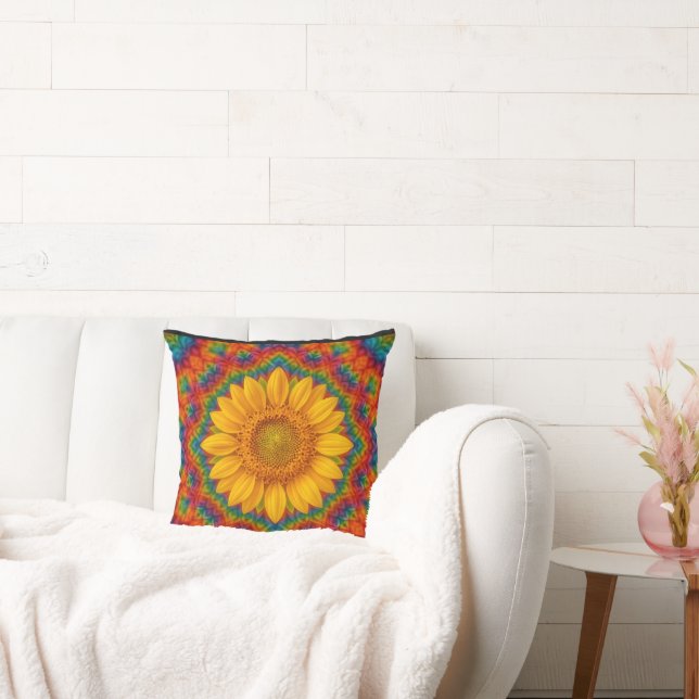 Coussin Tournesol Kaléidoscope (Canapé)