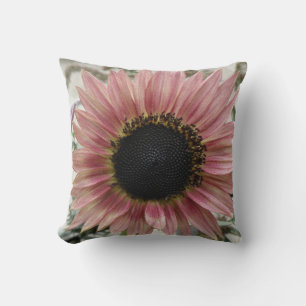 Coussin Tournesol rose pâle