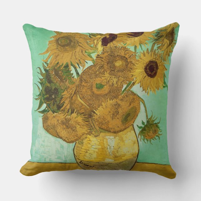 Coussin Tournesols de Vincent van Gogh |, 1888 (Recto)