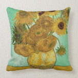 Coussin Tournesols de Vincent van Gogh |, 1888<br><div class="desc">Nombre de collection d'image :  BAL20294 tournesols,  1888 (huile sur la toile). Gogh,  huiles de fourgon de Vincent 1853-90) (sur la toile. Neue Pinakothek,  Munich,  Allemagne.  1888</div>