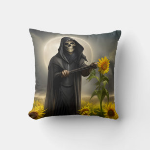 Coussin Tournesols et la Faucheuse 