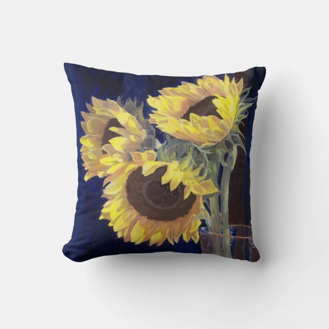 Coussin Tournesols jaunes (Recto)