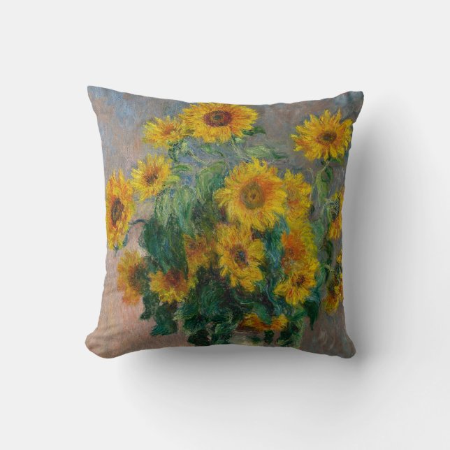 Coussin Tournesols par Claude Monet (Recto)