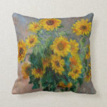 Coussin Tournesols par Claude Monet<br><div class="desc">Cette peinture intitulée "bouquet des tournesols" a été faite en 1880 par oscar impressionniste français Monet (1840-1926) de Claude de peintre. C'est notre no. 66 de série de beaux-arts.    Les images de source pour cette série sont art original créé par des lazyrivergreetings ou art vintage ou photographie.</div>