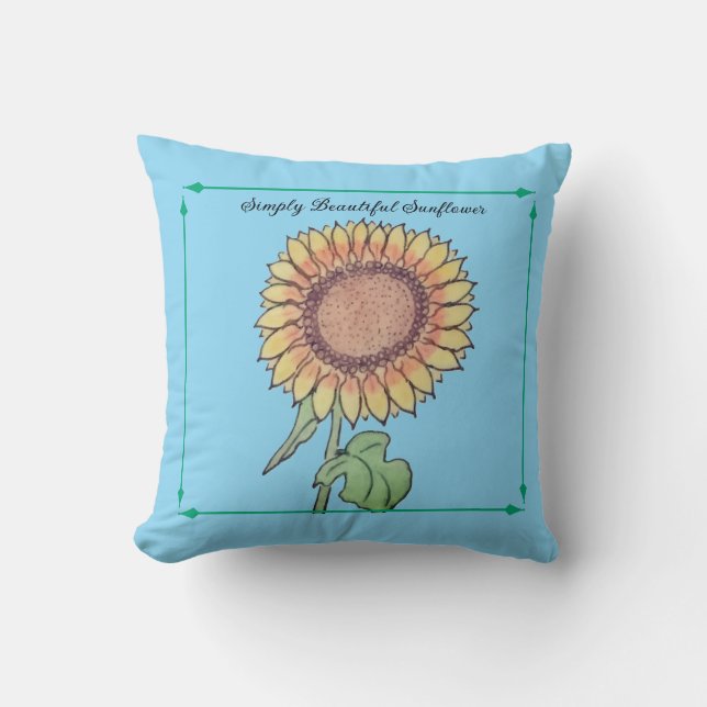 Coussin Tournure De Soleil Simplement Belle (Recto)