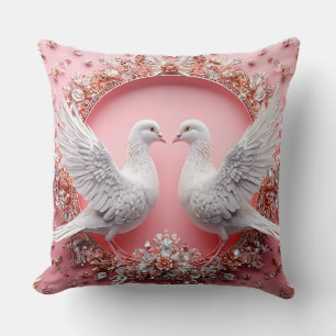 Coussin Tourterelles de mariage
