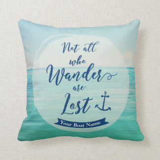 Coussin Tous ceux qui se baladent ne sont pas perdus -Pers