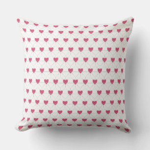Coussin Tous les cœurs aiment l'art rouge