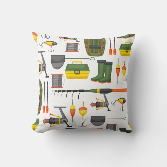 Coussin Tous Les Éléments De Pêche Nécessaires (Recto)