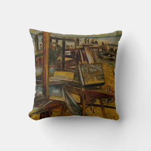 Coussin Tous les grands tableaux commencent par un coup de