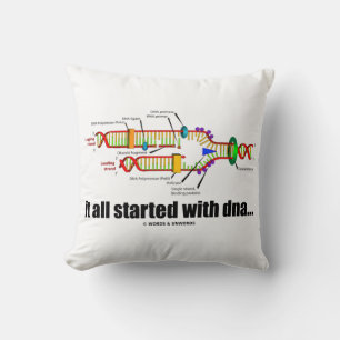 Coussin tout a commencé avec l'ADN. HUMOUR de réplication