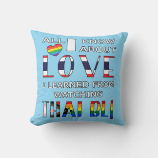 Coussin Tout Ce Que Je Sais Sur L'Amour Que J'Ai Appris En