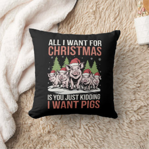 Coussin Tout Ce Que Je Veux Pour Noël, C'Est Un Chandail V